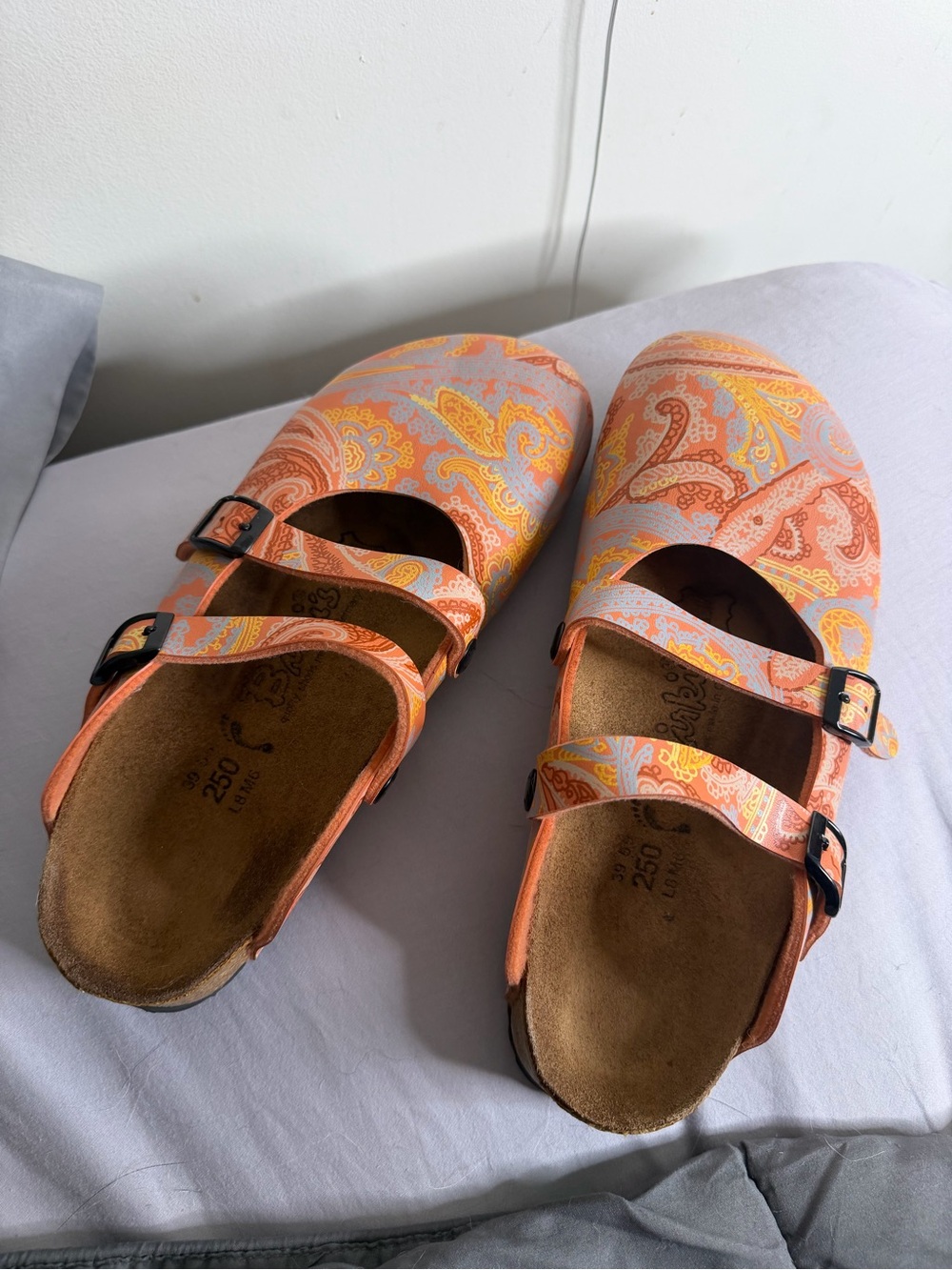 Vintage Birki’s Dorian Paisley Clogs size 39 - Picture 8 of 12